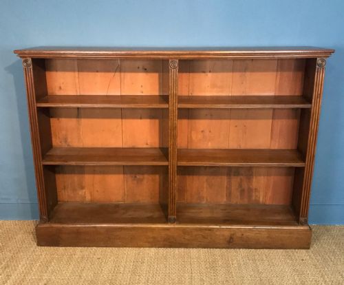 A Mid-victorian Oak Library Bookcase Circa 1860