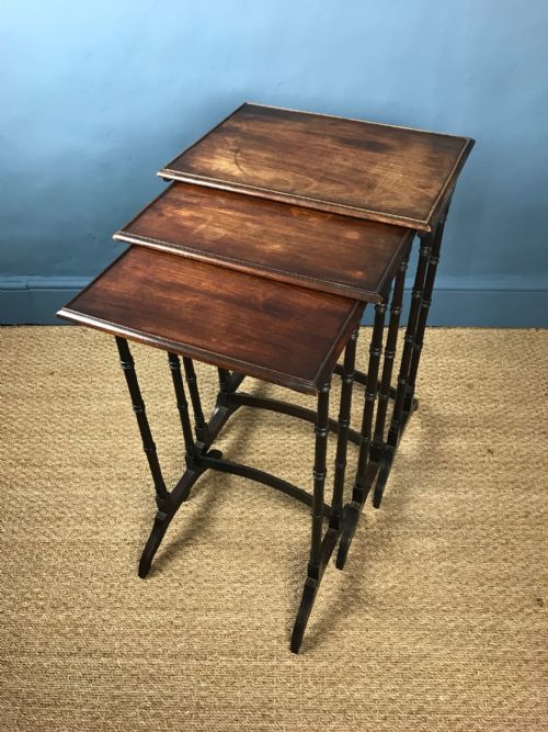 A Nest of 3 William IV Mahogany Tables Circa 1830