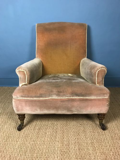 A Late Victorian Oak Armchair C 1900