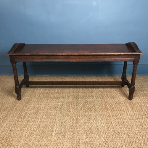 An Arts and Crafts Oak Hall Bench C 1890