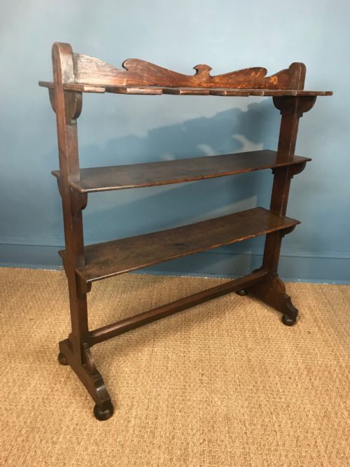 A Late Regency Oak Boot Rack Circa 1830.