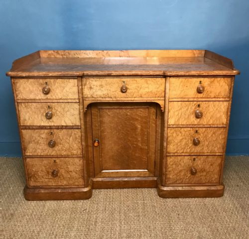 A Victorian Birds Eye Maple Dressing Chest Attributed to Holland and Sons C 1870