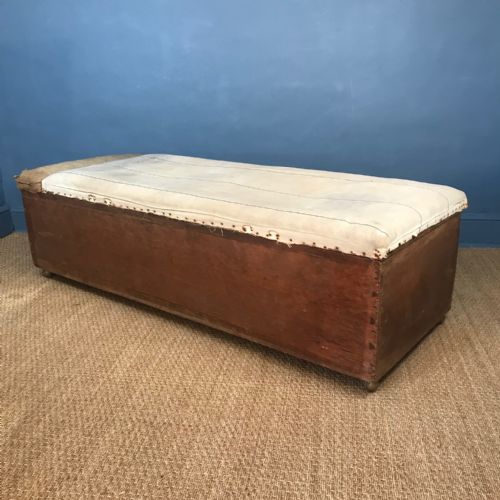 A Large Victorian Pine Ottoman Box Circa 1880