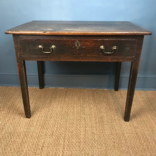 A George 111 Oak Country Side Table Circa 1800