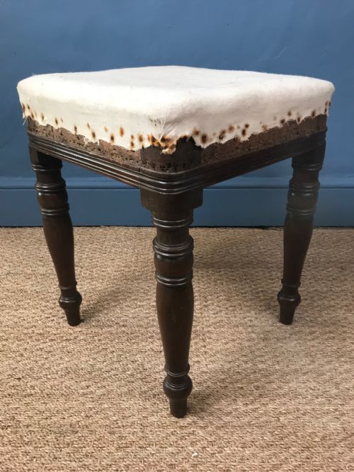 A Regency Mahogany Stool 1820 in the Style of Gillow