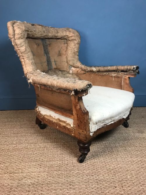A Large Victorian Mahogany Spoon Back Chair Circa 1890