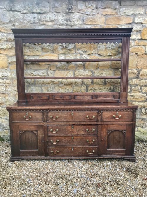 A George 111 Yorkshire Oak Architectural Dresser Circa 1770