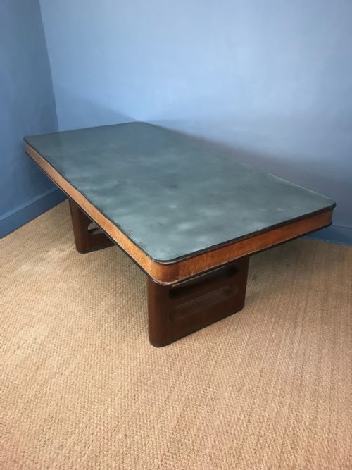AN ART DECO BIRDS EYE MAPLE AND ROSEWOOD AND SILVERED GLASS TOPPED TABLE CIRCA 1930 - ADDITIONAL PHOTO 2