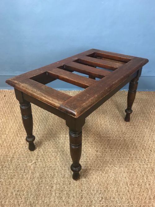 An Aesthetic Movement Mahogany Luggage Rack C 1880