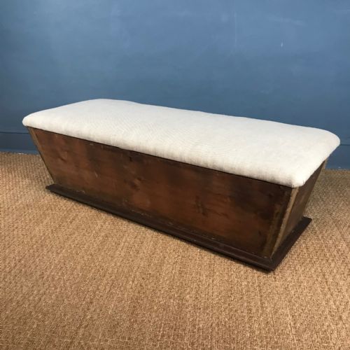 A Large Victorian Mahogany Ottoman Circa 1870.