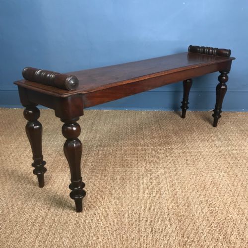 An Early Victorian Mahogany Window Seat Circa 1850