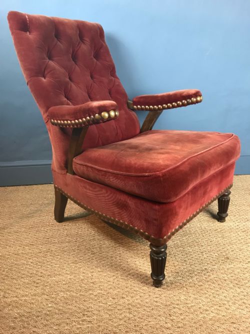 A Mid 19th Century Rosewood Armchair C 1850