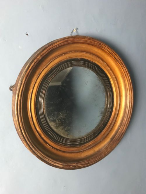 A George IV Convex Mirror Circa 1830 in Lovely Original Condition.