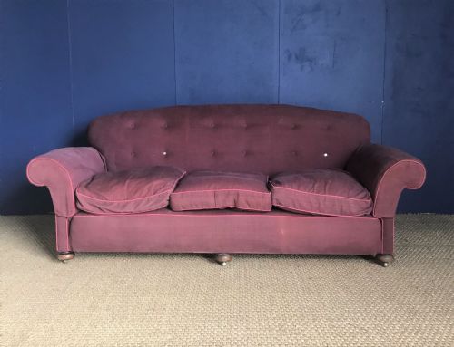 A Large Edwardian Country House Sofa Circa 1910