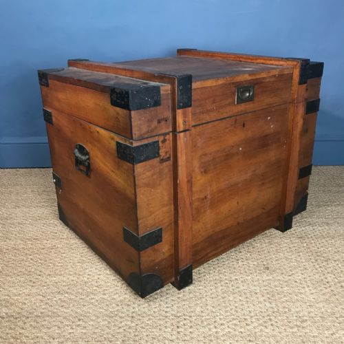 A Chinese Export Camphorwood Travelling Box Circa 1880 by Yut Wo