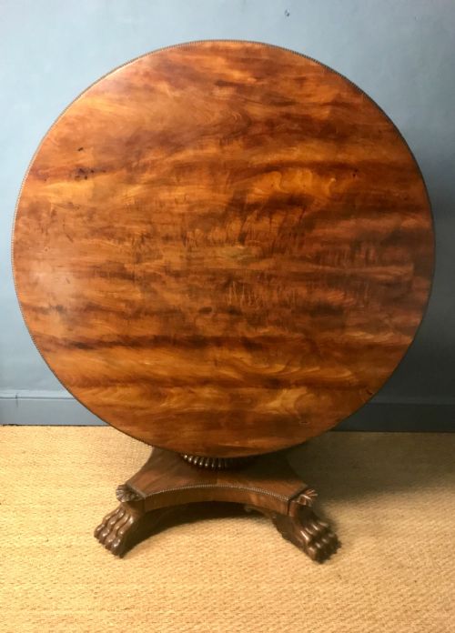 A George IV Mahogany Circular Centre Table Circa 1830 Probably Scottish