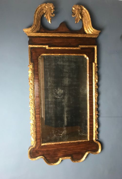 A George 11 Mahogany and Parcel Gilt Pier Mirror Circa 1740