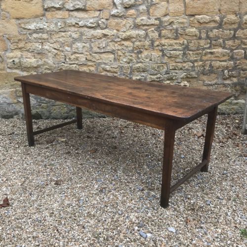A Late 18th C Burr Oak West Country Farm Table