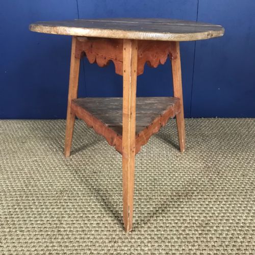 A Late Georgian West Country Pine Cricket Table Circa 1830