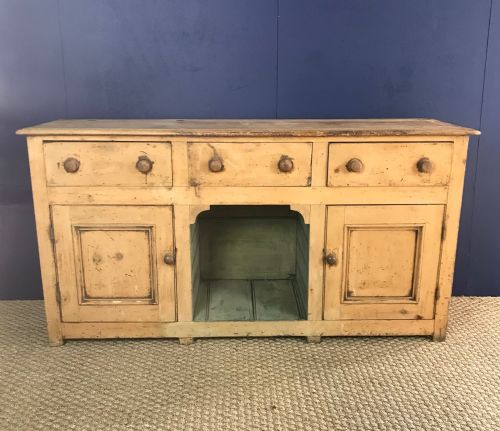A Small Late Georgian Pine Pot Board Dresser Circa 1830