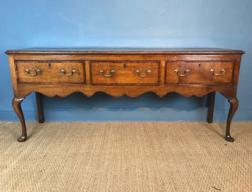 A George 111 Cabriole Leg Dresser  Shropshire Circa 1780