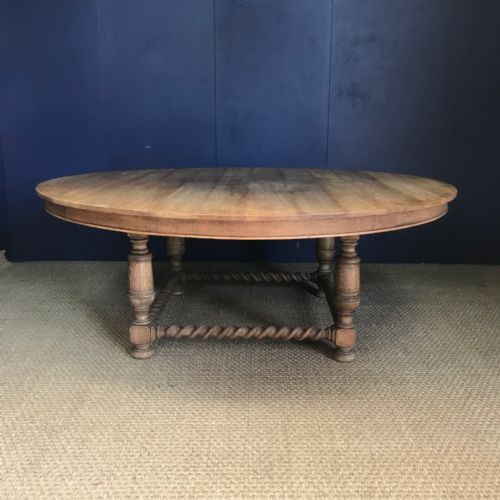 An Enormous Edwardian Circular Oak Centre Table Circa 1910