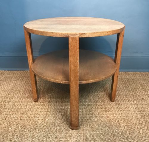 A Heals Oak 2 Tier Coffee Table Circa 1930