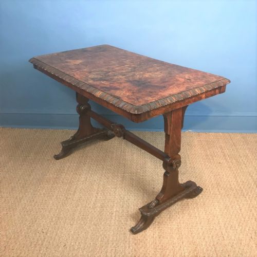 A William IV Burr Elm Writing Table Circa 1835