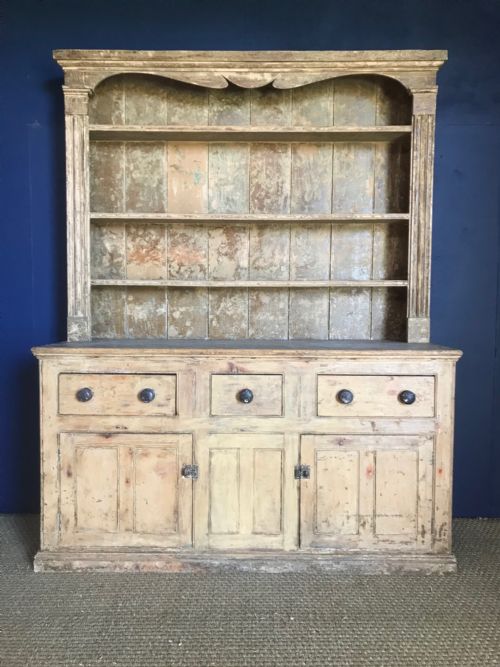 A Late Georgian Tamar Valley Painted Pine Dresser Circa 1830
