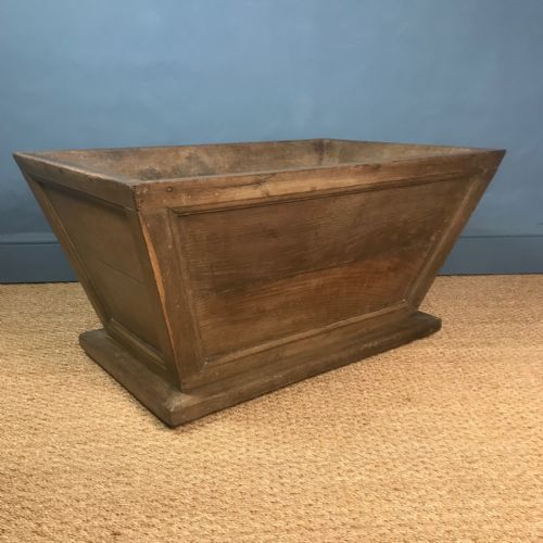 A Large Mid 19th C Oak Sarcophagus Log Basket or Wine Cooler Circa 1850