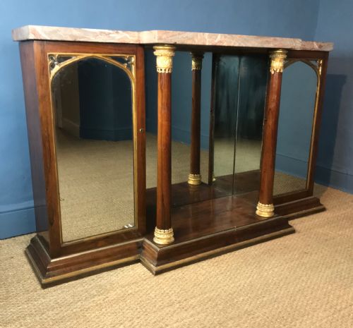 A George IV Rosewood and Parcel Gilt Side Cabinet Circa 1825