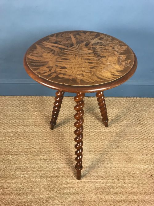 A Scottish Victorian Walnut Gypsy Table by Taylor of Edinburgh Circa 1890