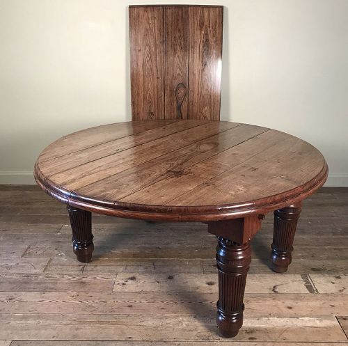 A Large Anglo Indian Padouk 5ft Circular Dining Table Circa 1890
