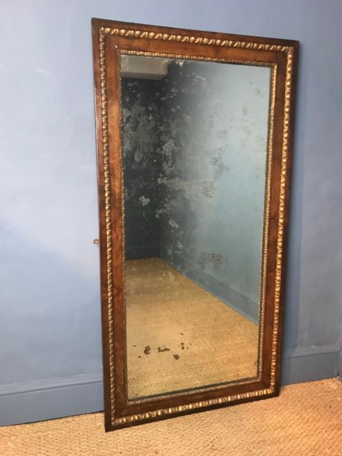 A Large William IV Walnut and Parcel Gilt Pier Mirror Circa 1835