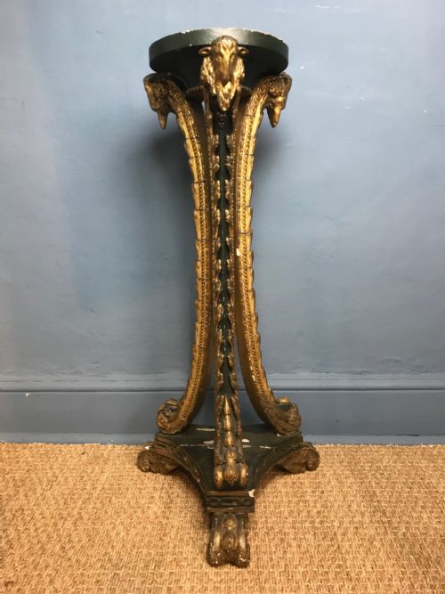 A George 111 Adam Period Painted and Gilt Torchere Stand Circa 1800