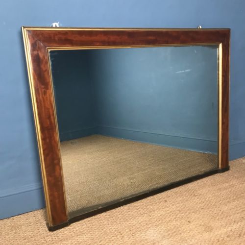 A William IV Mahogany and Parcel Gilt Over Mantel Mirror Circa 1835
