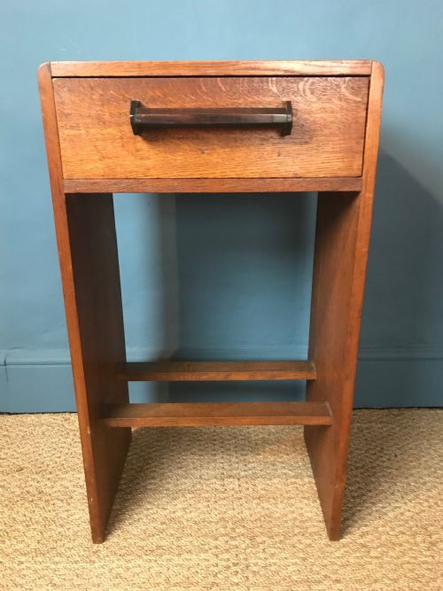 An English Oak Art Deco Side Table Circa 1925