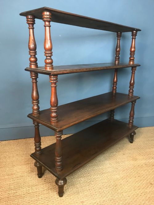 A William IV Mahogany Open Waterfall Bookcase Circa 1835