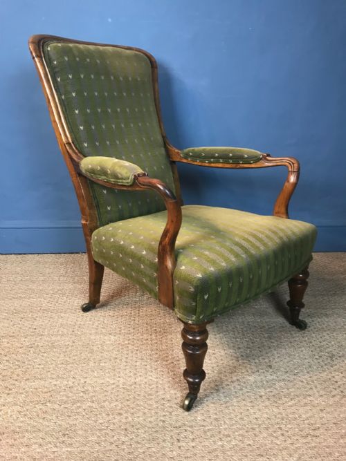 A Victorian Walnut Armchair Circa 1850