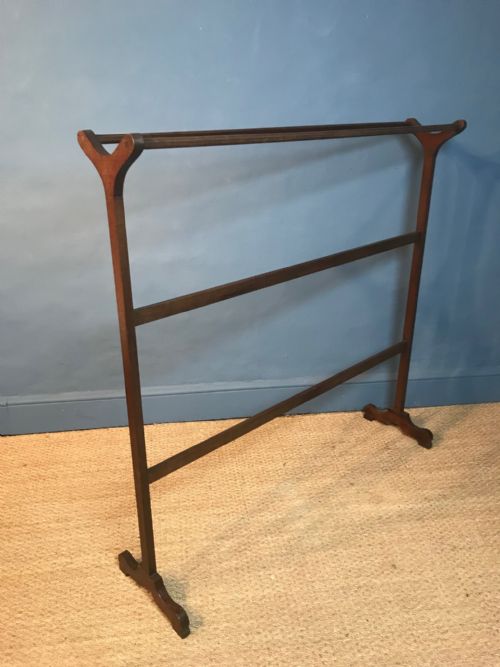 A Large Regency Mahogany Country House Towel Rail Circa 1820