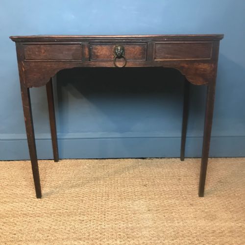 A George 111 Oak Side Table Circa 1820