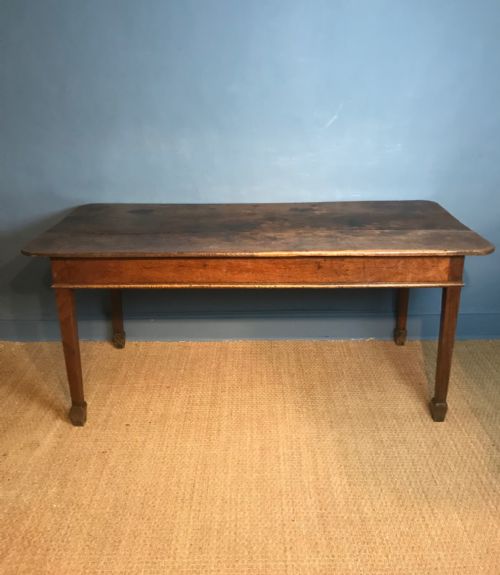 A  Late Georgian West Country Oak Farm Table Circa 1820