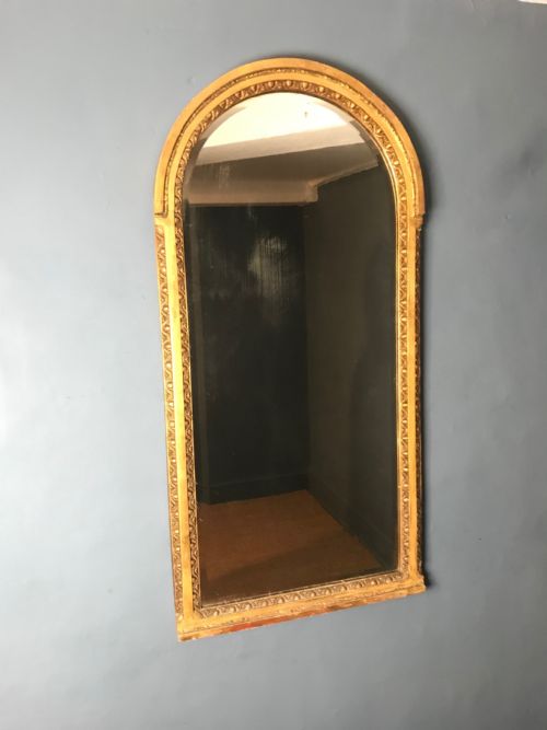 A Mid Victorian Arched Gilt Mirror Circa 1870