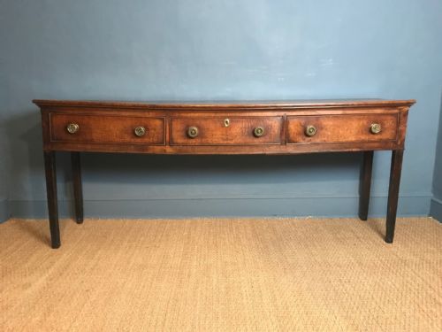 A Large George 111 Somerset Oak Dresser Circa 1820