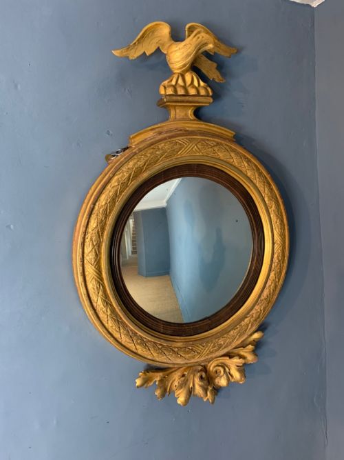 An Unusual George IV Convex Mirror Circa 1825