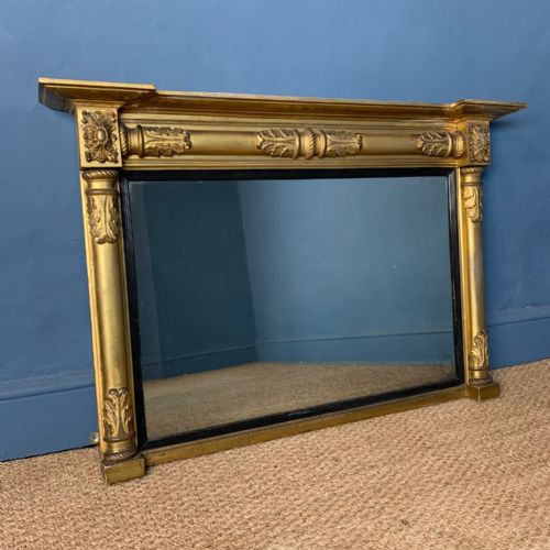 A George IV Gilt Overmantel Mirror Circa 1825 in Lovely Original Condition
