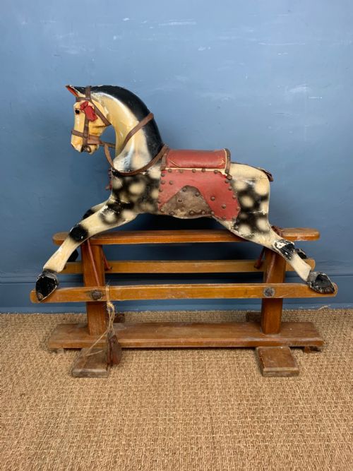 A Patterson Edwards Leeway Rocking Horse C 1930 in Original Unrestored Condition