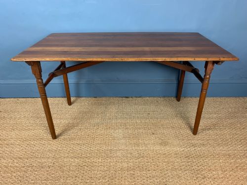 An Edwardian Oak Patent Folding Picnic Table Circa 1905