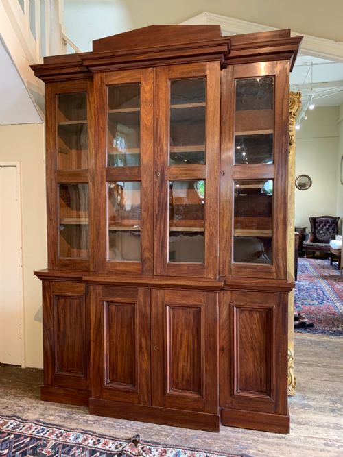 A William IV Mahogany Library Bookcase Circa 1835 of Architectural Form