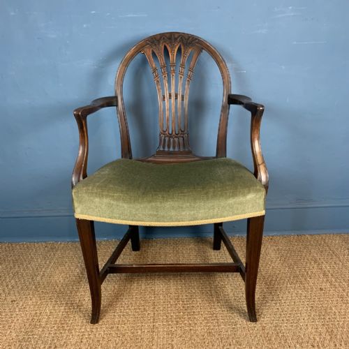 A Georgian Hepplewhite Style Arm or Desk Chair Circa 1900